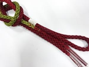 未使用品　正絹　手組帯締め